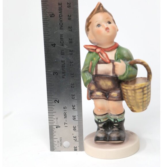Vintage Hummel Village Boy Goebel W Germany Collectable Porcelain Figurine - Picture 5 of 9